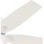 Ventilateur de plafond à profil bas 52 po avec lumière DEL et chaîne de traction Hunter-56420886