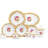 Schaper 49 Piece Porcelain China Dinnerware Set - Service for 8