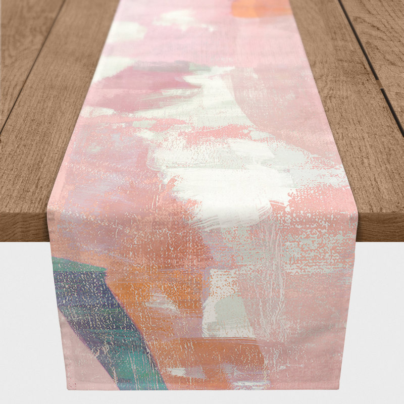 Alvert Rectangle Polyester Table Runner, 90" x 16"