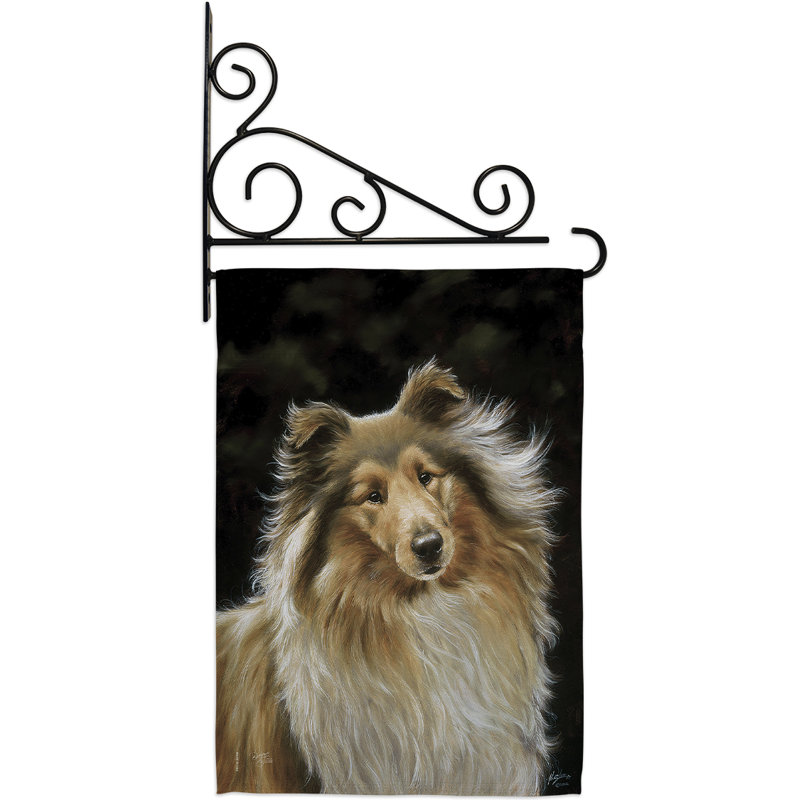 Double Sided 18.5'' H x 13'' W Polyester Animal Flag Set