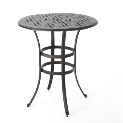 Table de bar en fonte d'aluminium
