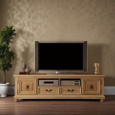 Meuble télé rustique en bois pour la campagne