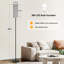 Lampe sur pied 64 "avec abat-jour en lin pour chambre à coucher, lampe sur pied minimaliste-1538087281-1538087285