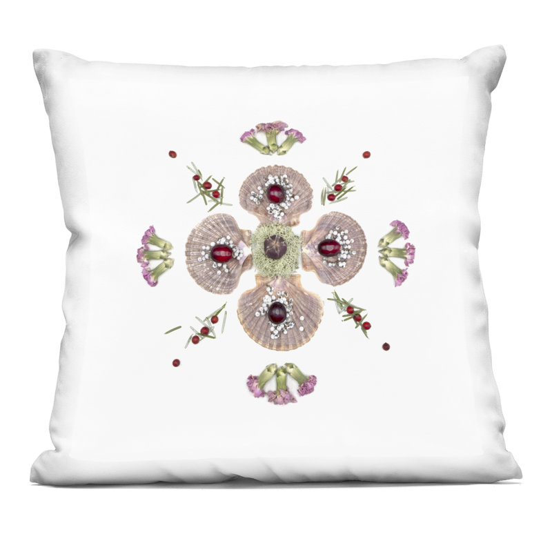 Coussin Clam Shells & Botanicals