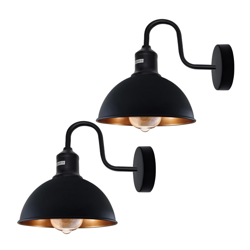 Fosdick Armed Sconce, Black/Gold