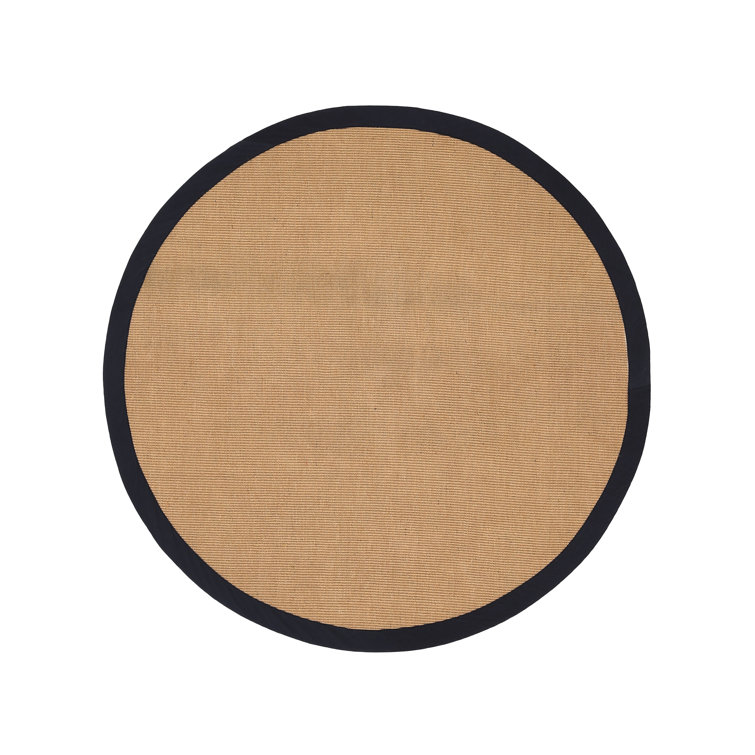 Sisal Hand Woven Black Rug