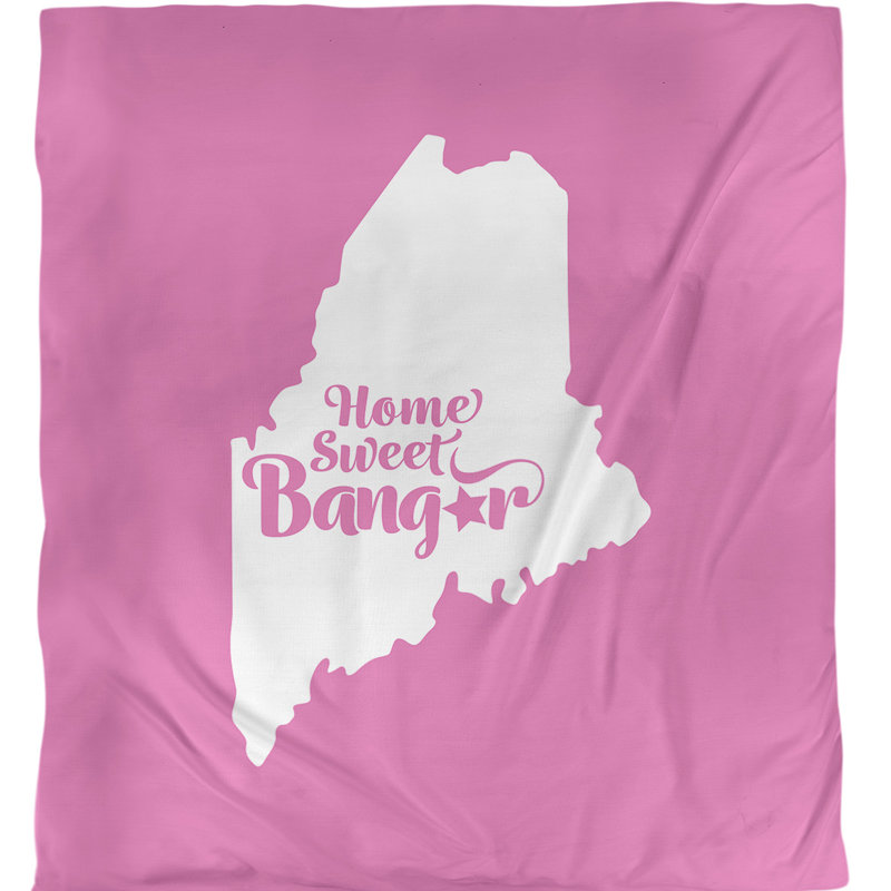 Housse de couette réversible simple Philadelphia Pennsylvania, Housse de couette pour très grand lit, Rose, Microfibre