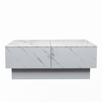 Table basse avec plateau coulissant