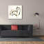 «Epic Graffiti» Golden Horse V3 »par Chris Paschke, art mural sur toile, 37 po x 37 po