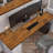 Gladys Solid Acacia Wood Tabletop - 1'' Thick, Durable and Customizable Surface for DIY Desktop, Office Desk, Dining Table, Kitchen Countertop-740088209-740088208