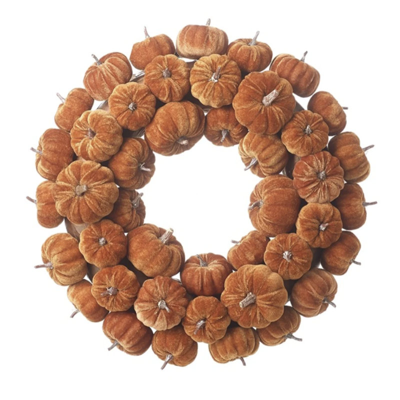 Faux Velvet 46cm Wreath