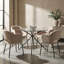 Orrum Round Glass Top Dining Table-2117303439
