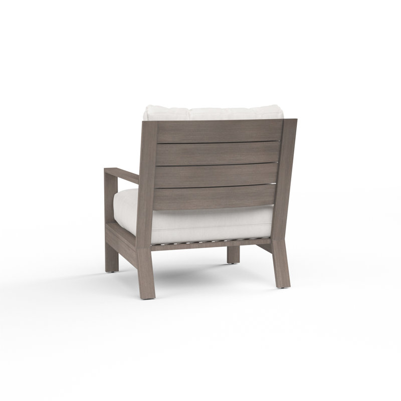 Laguna Outdoor Lounge Chair, Canvas Flax Sunbrella® Canvas