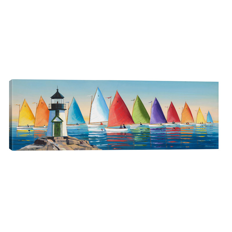 After The Races by Sally Caldwell Fisher - Wrapped Canvas Panoramic Print, 152.4 cm H x 50.8 cm W x 1.91 cm D