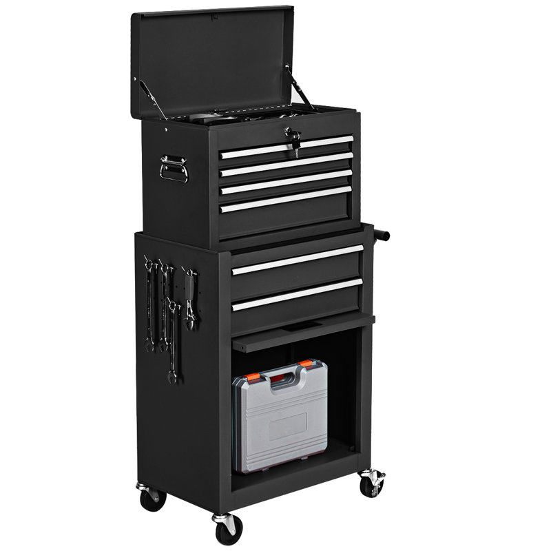 Ensemble 6 tiroirs l 23,5 po Rico, Noir
