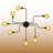 8 Lights Metal Body Flush Mount