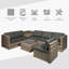 Gennett 6 Seater Rattan Corner Sofa Set