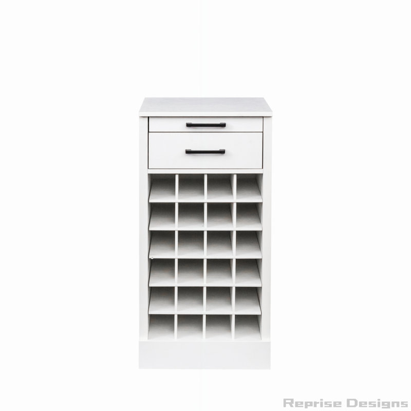 Modular 24 wine bar cabinet Buffet Cabinet, White