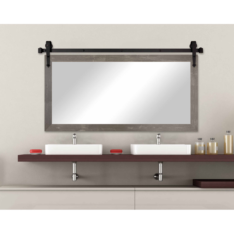 Ensley Flat Mirror, 30.5" x 57.5", Harvest Brown