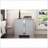 Elegant Mirrored Nightstand With Metal Handles, 2 Spacious Drawers For Bedroom And Living Room, Grey