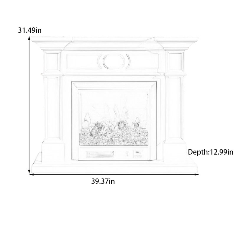 Angellyna, 31.49" H x 39.37" W x 12.99" D, Brown