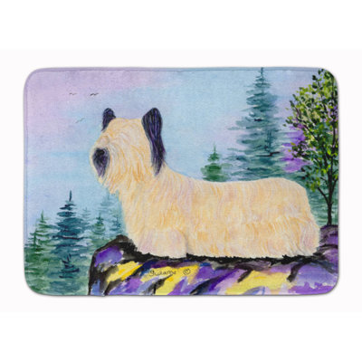 Tapis pour salle de bain en mousse à mémoire terrier skye