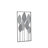 Metal Tall Cut-Out Leaf Gray Wall Decor with Intricate Laser Cut Designs-30690433