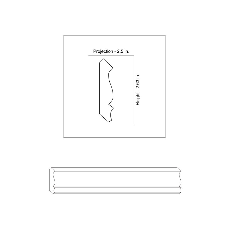 Traditional White Styrofoam Crown Molding for Ceiling