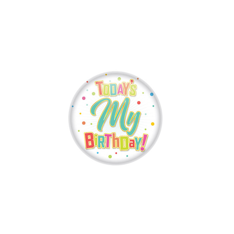 Bouton Today's My Birthday
