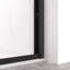 Porte de douche coulissante double de 72 po de hauteur avec verre trempé transparent de 5/16 po (8 mm), quincaillerie noire, conception de poignée, roulettes silencieuses, cadre en aluminium épais pour coffre-fort pour salle de bain, poignée anti-corrosion, facile