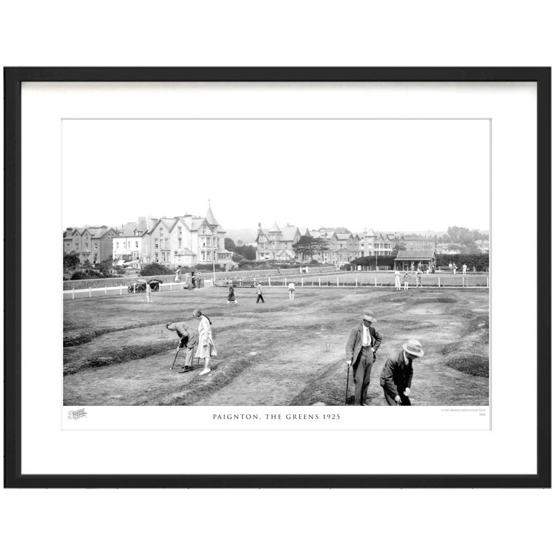 Paignton, The Greens 1925 by Francis Frith - Single Picture Frame Print, 40cm H x 50cm W x 2.3cm D