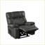 Fauteuils inclinables, fauteuil inclinable électrique avec deux moteurs, massage et amp; Chaleur, porte-téléphone, porte-gobelets | Cuir retravaillé | Gris anthracite