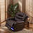 39.5" Breathing Leather Power Recliner With LED Light & USB Port – Electric Adjustable Chair