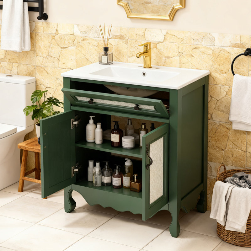 Meuble-lavabo moderne 30 pouces