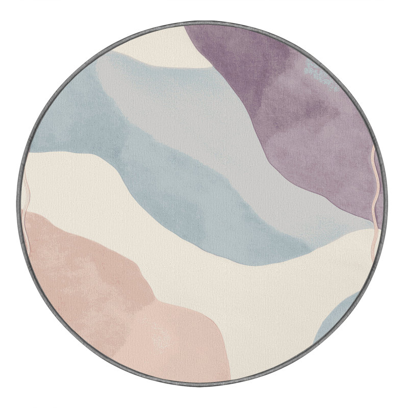 Mist Blossom Rug, Round 3'