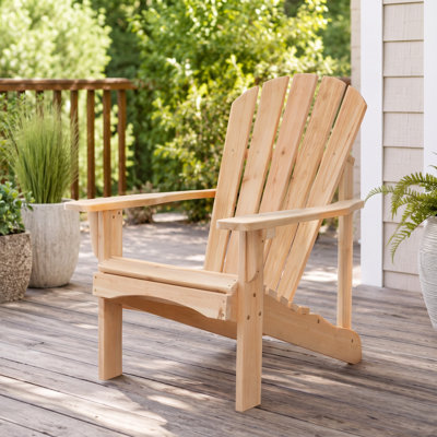 Chaise Adirondack en bois Brently