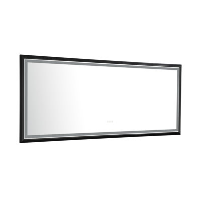 88 X 38 Inch LED Bathroom Mirror With Aluminum Frame (Includes Mirror Only)
