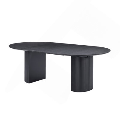 Expandable Dining Table, Solid Top Extending Table Modern Kitchen Table, Leisure Desk For Kitchen Dining Living Room Apartment