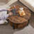 Rustic Round Coffee Table Sofa Table-108957401
