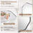 Contemporary Cut Corner Octagonal Scalloped Bathroom Vanity Mirror | Stainless Steel Frame-306995300-307394497