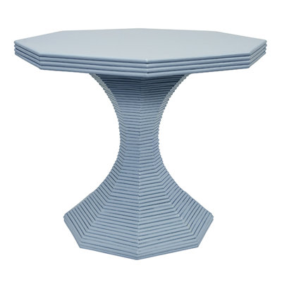 Table de présentation octogonale en roseau