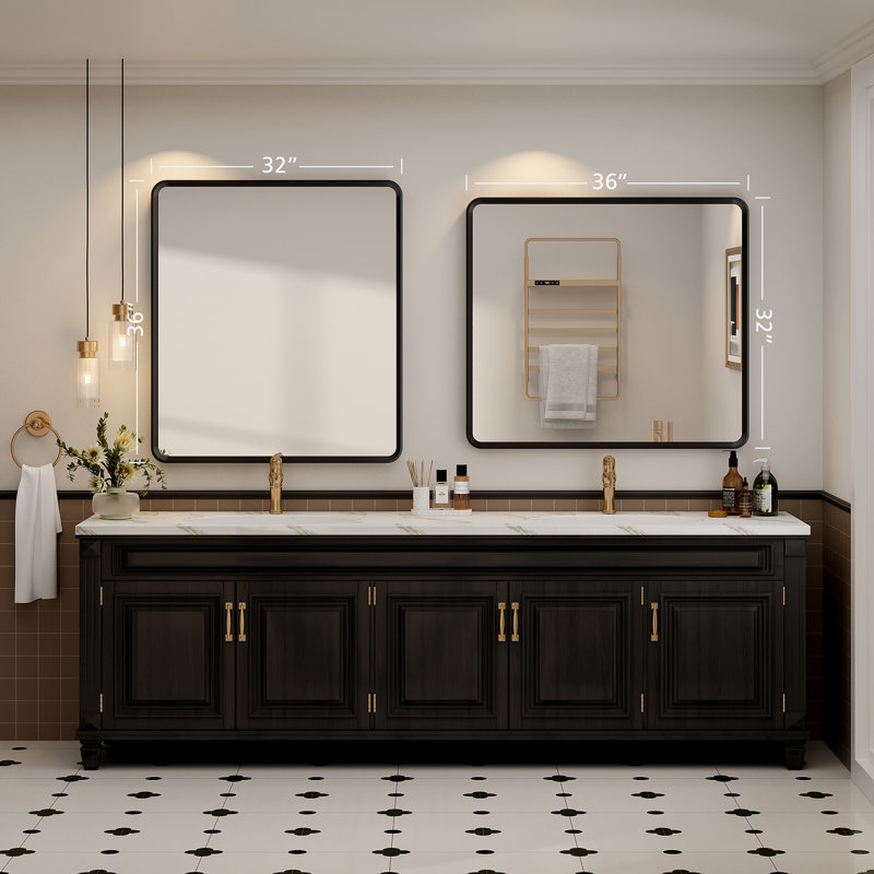 Miroir de meuble-lavabo mural Molly, 36 po x 32 po