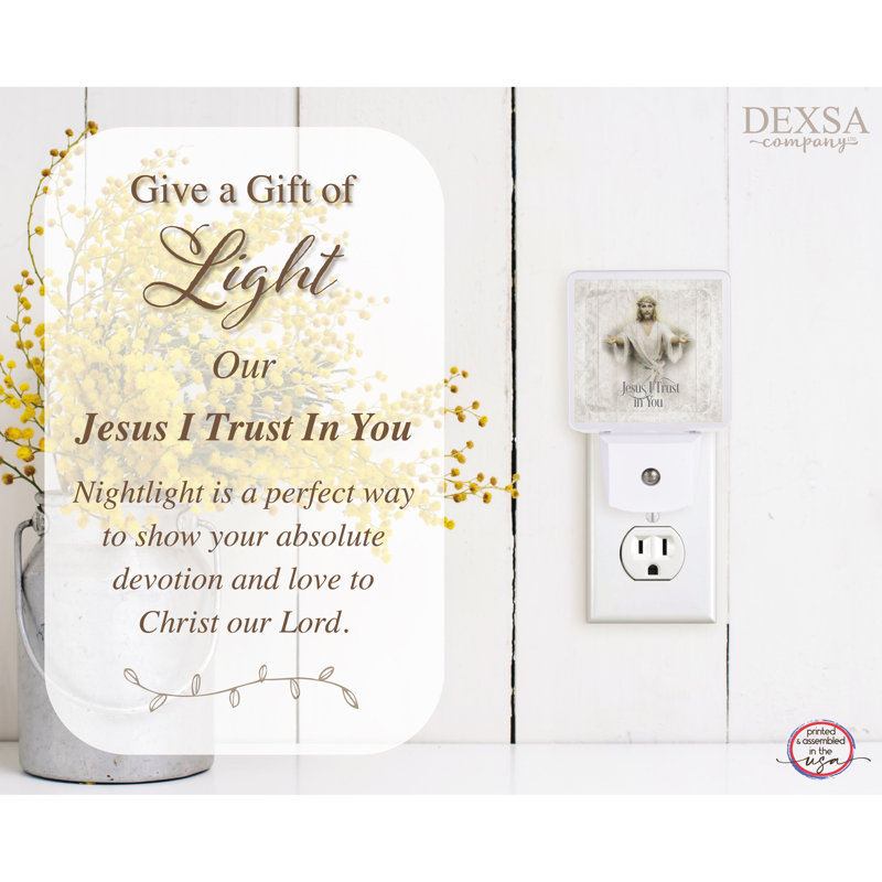 Jesus I Trust In You Let Your Light Shine Nightlight