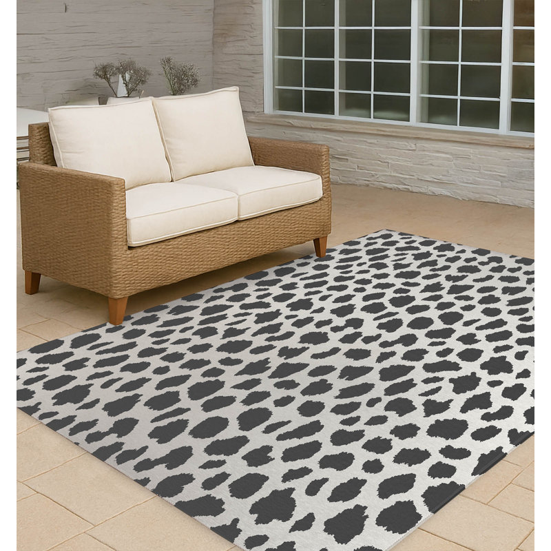 Animal Spot Non-Slip Outdoor Rug, Rectangle 2' x 3'