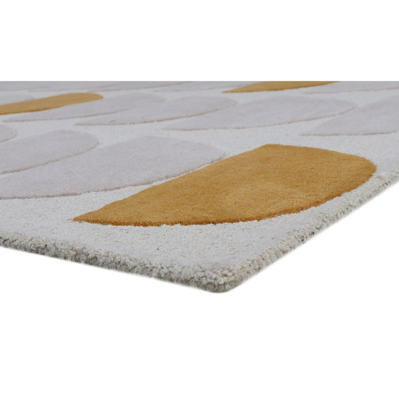 Tapis mid-century moderne touffeté à la main Rugsmith Sand, 7 pi 6 po x 9 pi 6 po, Rectangle 5 pi x 8 pi