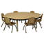 Table d'activité Flower T-Mould avec pieds minuscules réglables-109512132-109512137