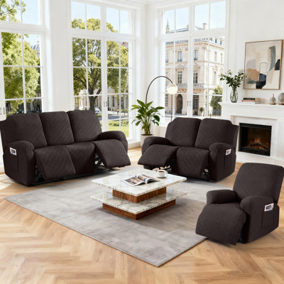 Housse pour fauteuil inclinable extensible 2 places Wald