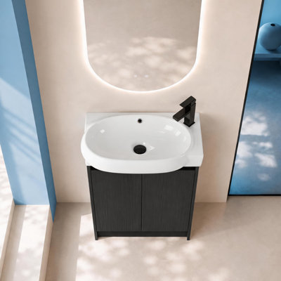 Meuble-lavabo autoportant 23 po Bend (assemblé)