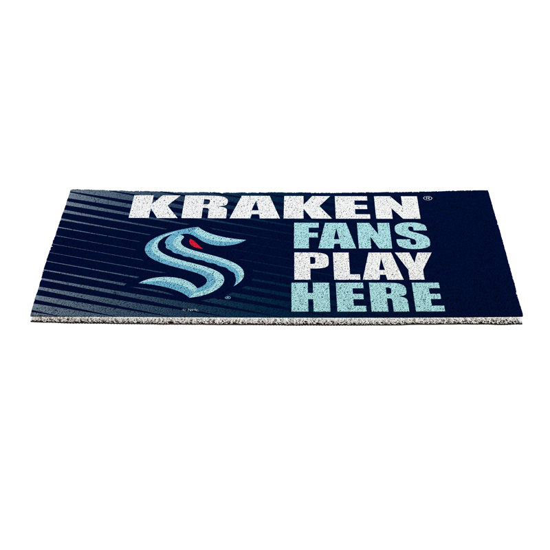 Tapis en PVC Seattle Kraken Fan, 28 po x 16 po
