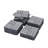 30 PCS Interlocking Deck Tiles Checker Pattern